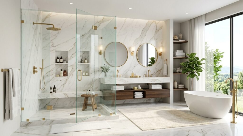 Frameless vs Framed Shower Glass