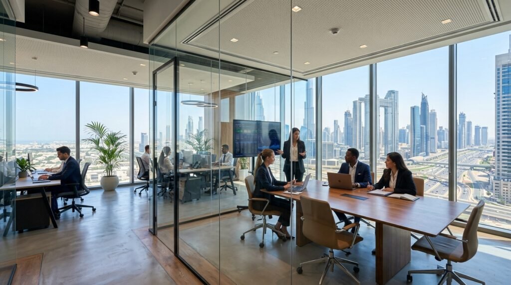 How much do glass partitions cost in Dubai