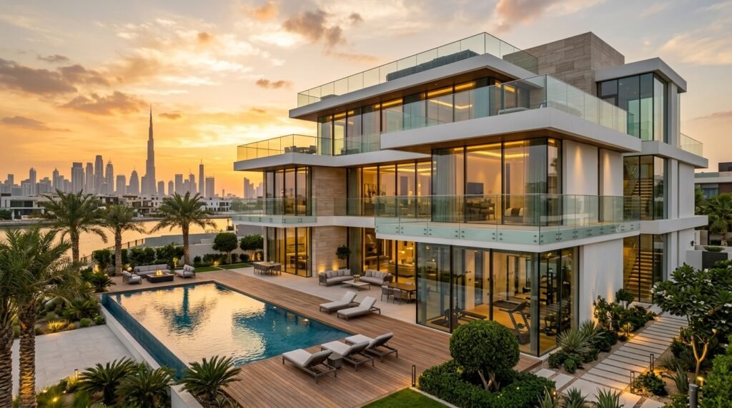 Glass Railing Design Ideas for Dubai Villas