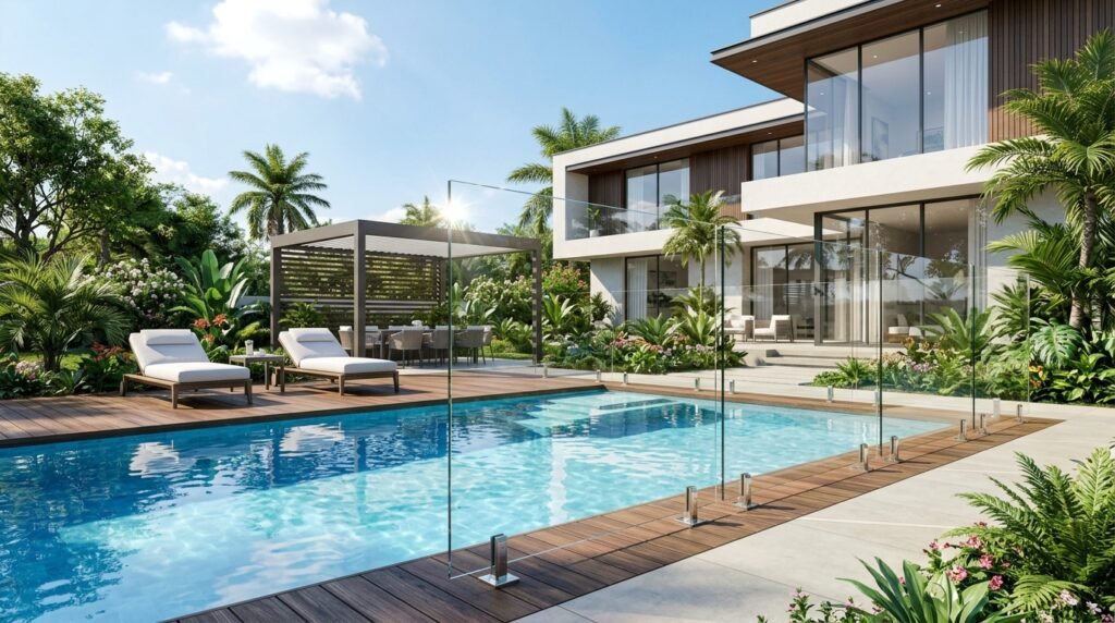 Pool Fence Glass Railing
