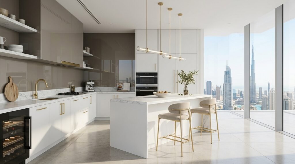 Glass splashback colours Dubai